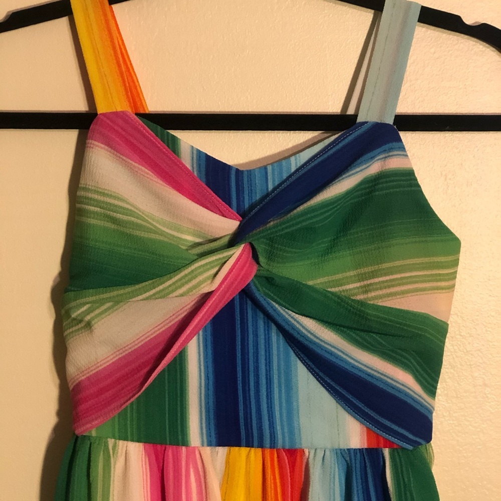 Rainbow Crepe Dress